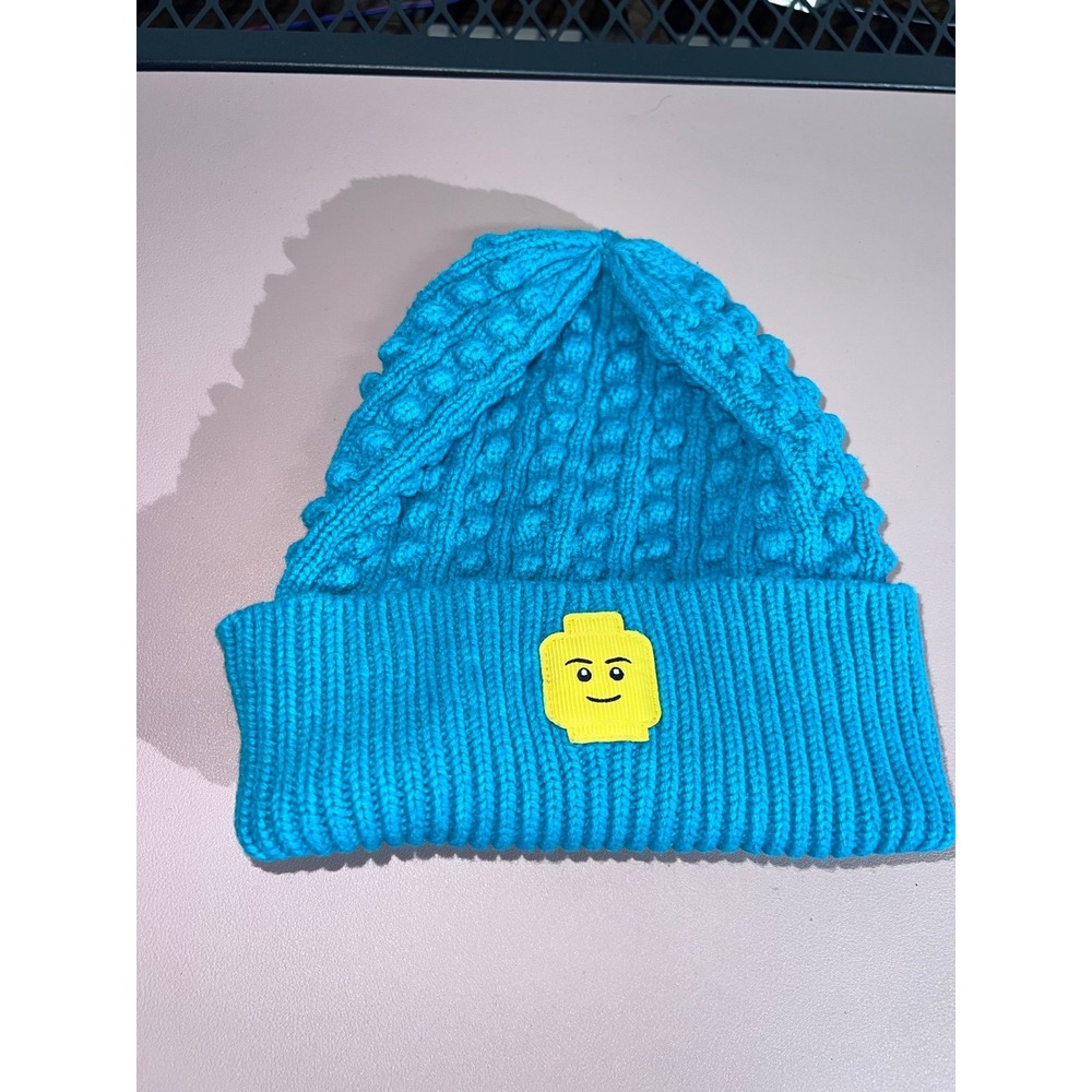 Lego‎ Head Legos Cuff Fisherman Beanie Hat Cap Men Turquoise Insulated Winter